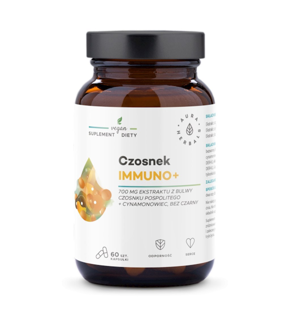 Aura Herbals Czosnek Immuno+ 60 kapsułek
