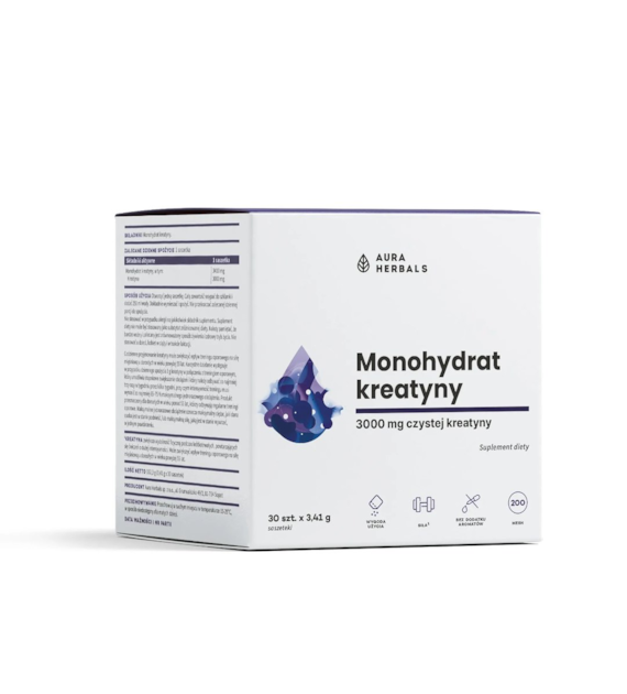 Aura Herbals Monohydrat Kreatyny 3000 mg saszetki 30 x 3,41 g
