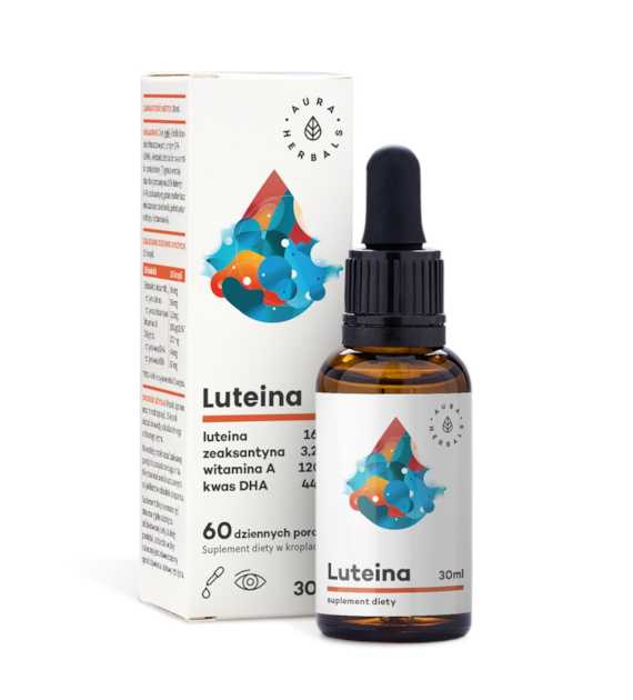 Aura Herbals Luteina + Witamina A + DHA + Zeaksantyna 30 ml