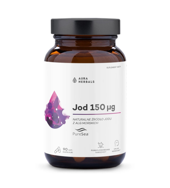 Aura Herbals Jod 150 μg PureSea 90 kapsułek