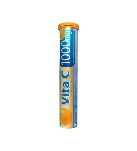 Activlab Vita C 1000 mg 20 tabletek musujących o smaku pomarańczowym