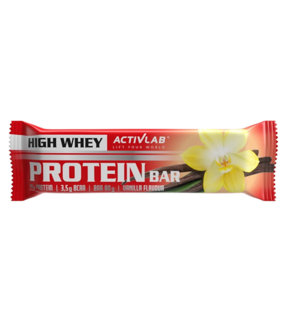 ActivLab High Whey Protein Bar o smaku waniliowym w polewie jogurtowej 80 g
