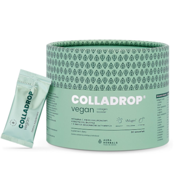 Aura Herbals Colladrop Vegan Collagen Booster Vollagen 2000 Mg saszetki 30 sztuk