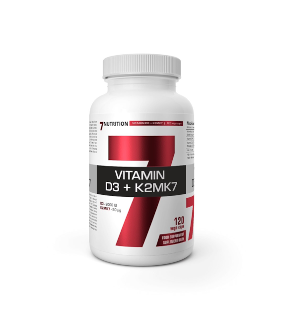 7Nutrition Vitamin D3 + K2MK7 120 vege kapsułek