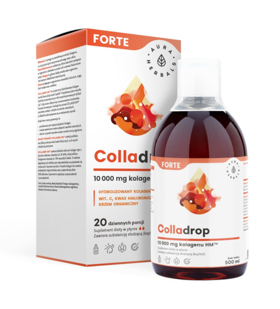 Aura Herbals Colladrop Forte kolagen morski 10000 mg 500 ml