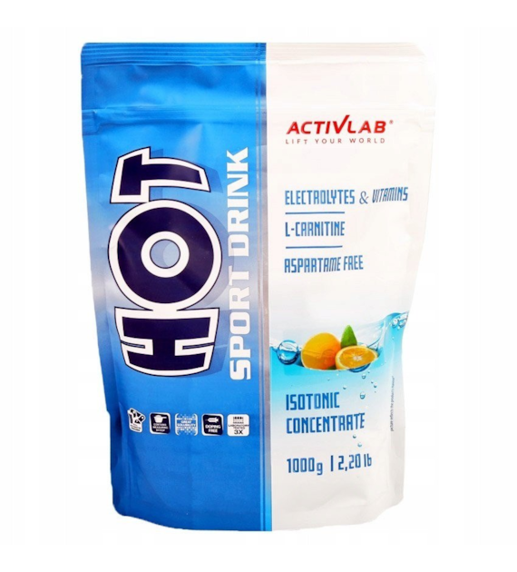 Activlab Hot Sport Drink izotonik 1000 g o smaku pomarańczowym