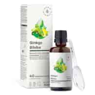 Aura Herbals Ginkgo Biloba - Miłorząb Japoński ekstrakt 50:1 50 ml w kroplach