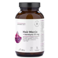 Aura Herbals Hair Mania + keratyna 20 mg 120 kapsułek