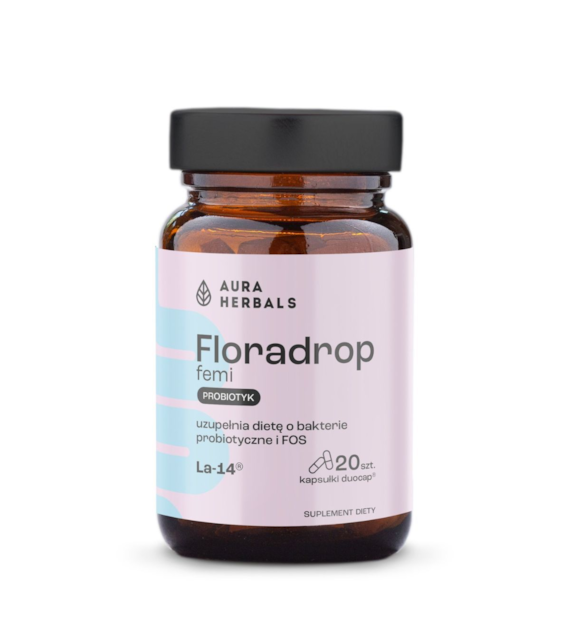 Aura Herbals Floradrop femi probiotyk 20 kapsułek