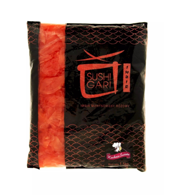 Kuchnie Świata Imbir marynowany różowy Sushi 1 kg netto 1,5 kg