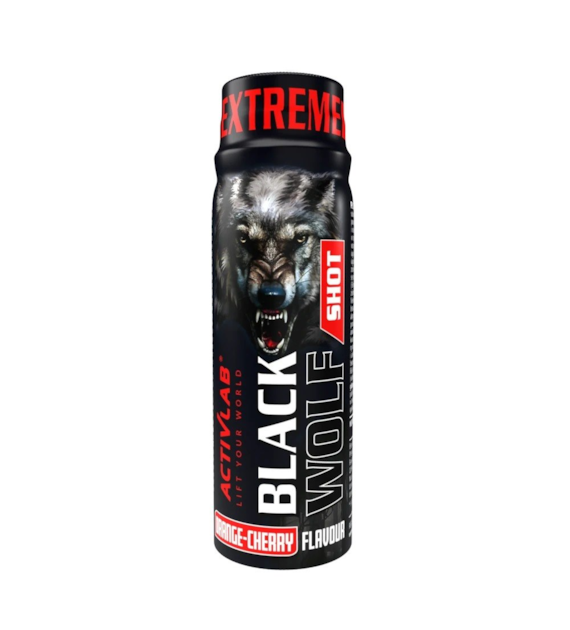 Activlab Black Wolf Shot buteleczka 80 ml o smaku pomarańczowo-wiśniowym