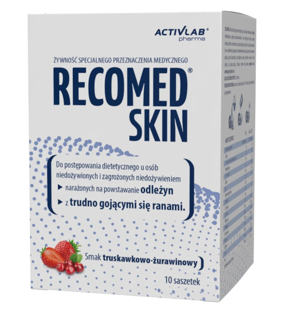 Activlab RecoMed SKIN na odleżyny i rany 10 saszetek o smaku truskawka-żurawina