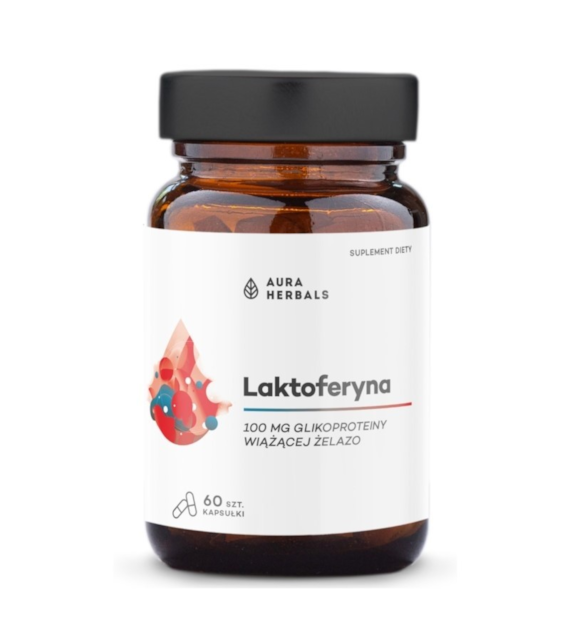 Aura Herbals Laktoferyna 100 mg 60 kapsułek