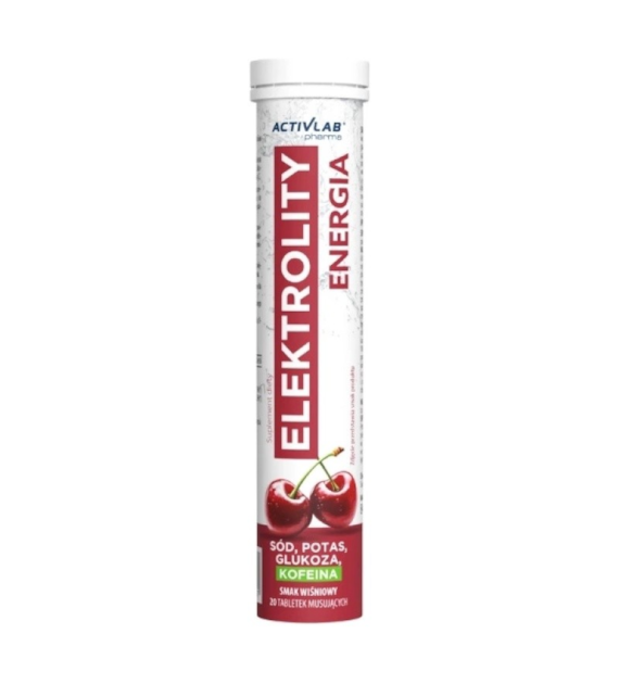 ActivLab Elektrolity Energia 20 tabletek musujących o smaku wiśniowym