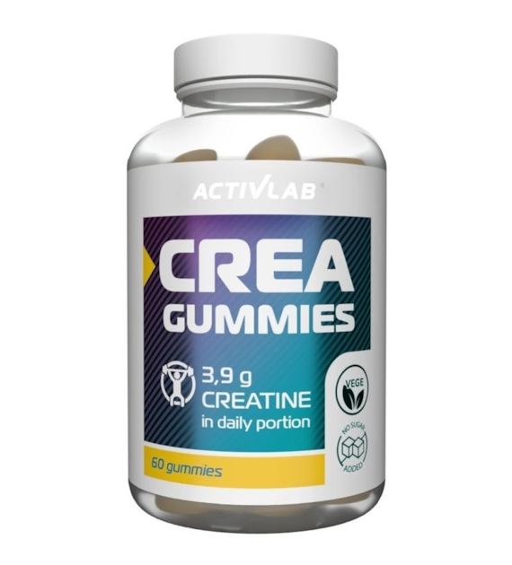ActivLab Crea Gummies monohydrat 60 żelek o smaku cytrynowo-limonkowym