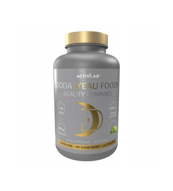 Activlab DODA D'EAU FOODS Beauty Gummies 60 żelek o smaku cytryna-limonka