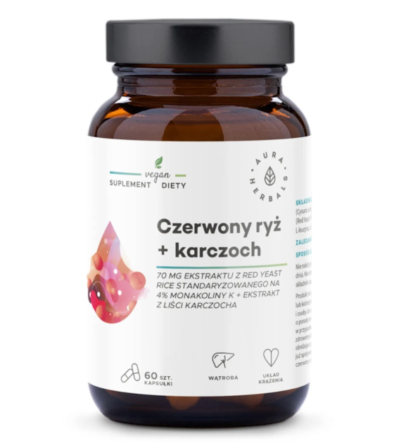 Aura Herbals Czerwony ryż + karczoch 60 kapsułek