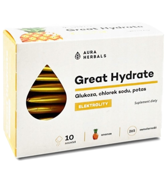 Aura Herbals Great Hydrate 10 saszetek o smaku ananasowym