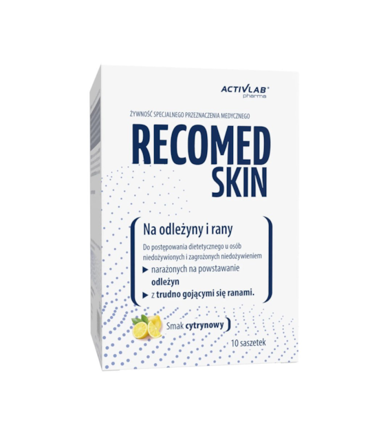 Activlab RecoMed SKIN na odleżyny i rany 10 saszetek o smaku cytrynowym