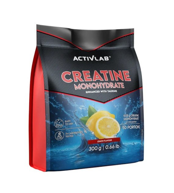 ActivLab Creatine Monohydrate 300 g o smaku cytrynowym