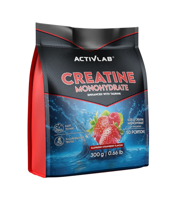 ActivLab Creatine Monohydrate 300 g o smaku malina-truskawka