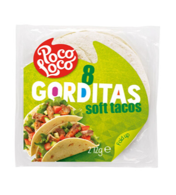 Poco Loco Gorditas Soft Tacos 15 cm 8 sztuk 272 g