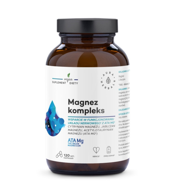 Aura Herbals Magnez kompleks ATA Mg® 120 kapsułek