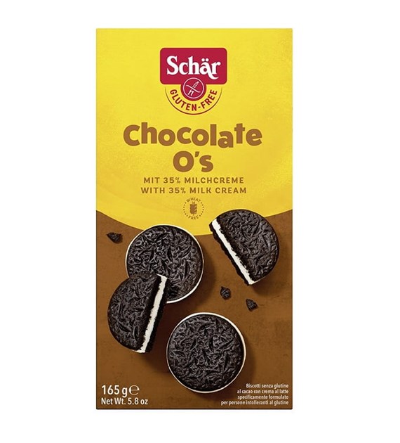 Schar Ciastka Chocolate O's Disco Ciok z kremem mlecznym 165 g