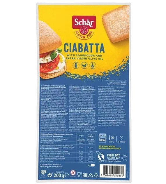 Schar Ciabatta bułka 4x50 g 200 g