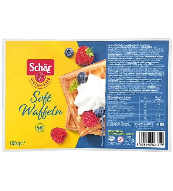 Schar Gofry Soft Waffeln 4 sztuki 100 g