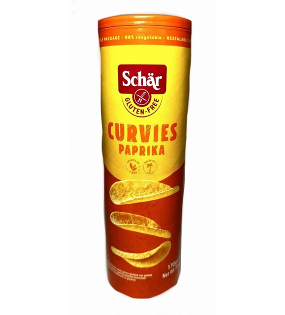 Schar Chipsy Curvies Paprika smak paprykowy 170 g