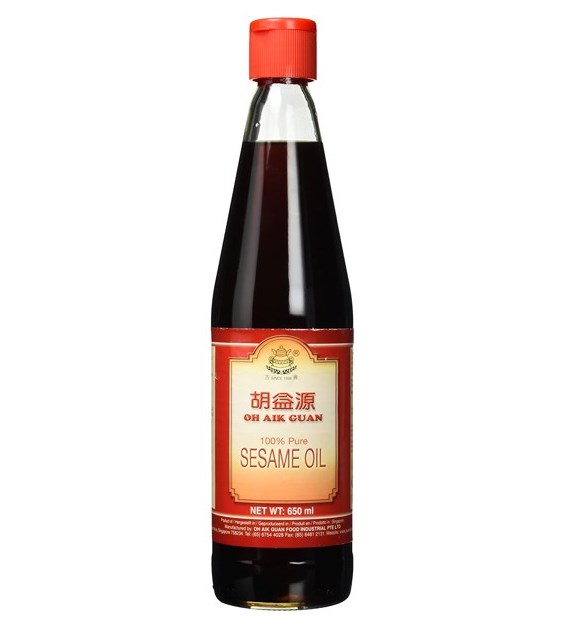 Oh Aik Guan Olej sezamowy butelka 650 ml