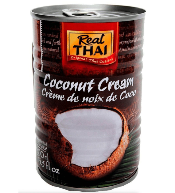 Real Thai Kokosowy krem ekstrakt 95% tłuszcz 21% puszka 400 ml