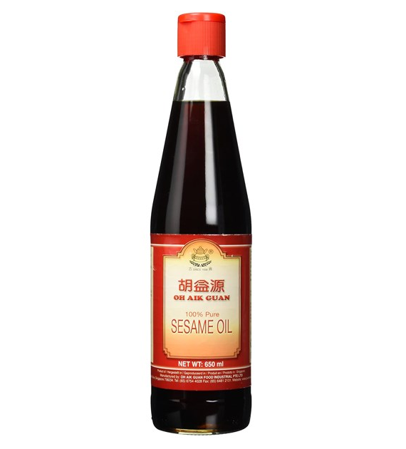 Oh Aik Guan Olej sezamowy butelka 650 ml
