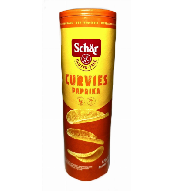 Schar Chipsy Curvies Paprika smak paprykowy 170 g