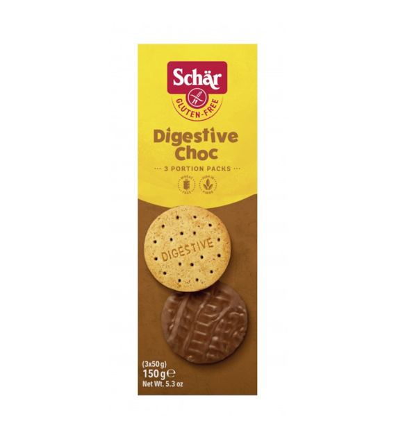 Schar Ciastka czekoladowe Digestive Choc 3x50 g 150 g