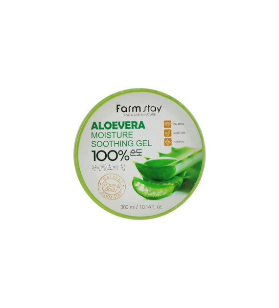 FARMSTAY Aloevera Moisture Soothing Gel żel aloesowy do twarzy ciała 300 ml