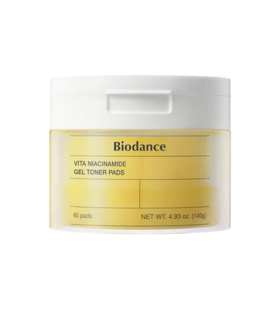 BIODANCE Vita Niacinamide Gel Toner Pad płatki 60 sztuk