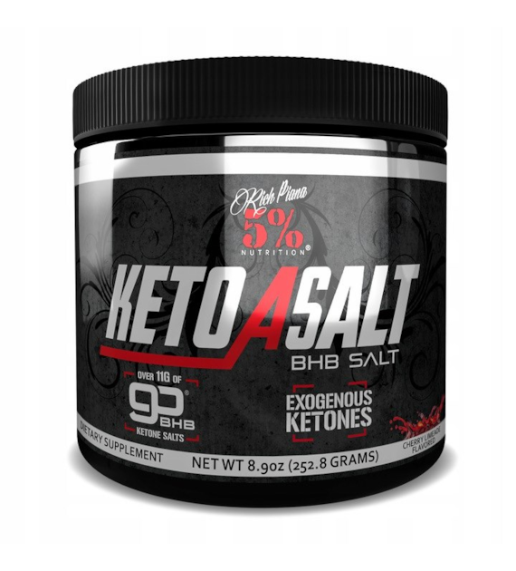 Rich Piana 5% Nutrition Keto aSALT Cherry Limeade ketony z goBHB® 252g