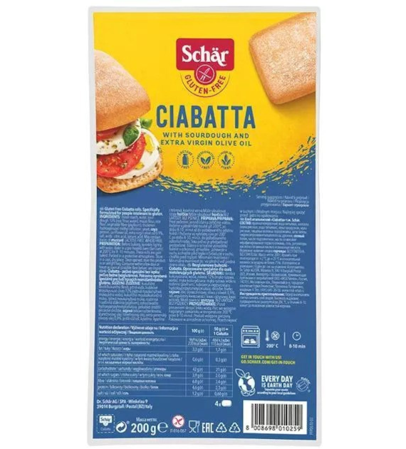 Schar Ciabatta bułka 4x50 g 200 g