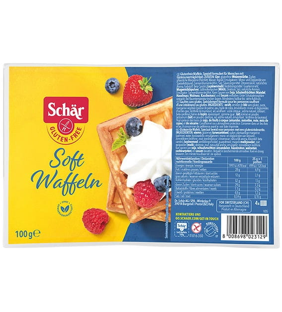 Schar Gofry Soft Waffeln 4 sztuki 100 g